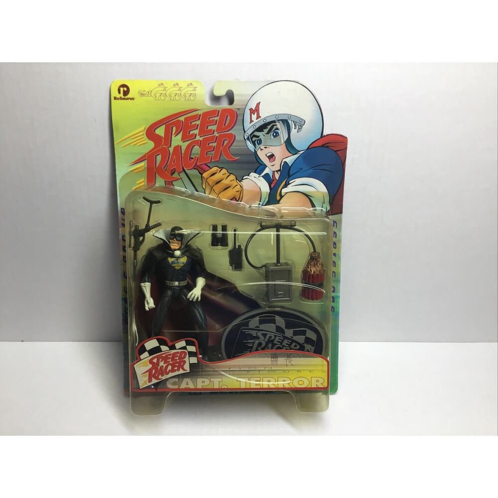 Speed Racer Captain Terror 5 Inch Figure 1999 ReSaurus New on Card